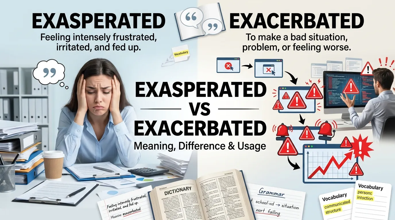 Exasperated vs Exacerbated