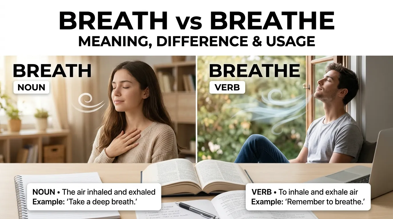 Breath vs Breathe